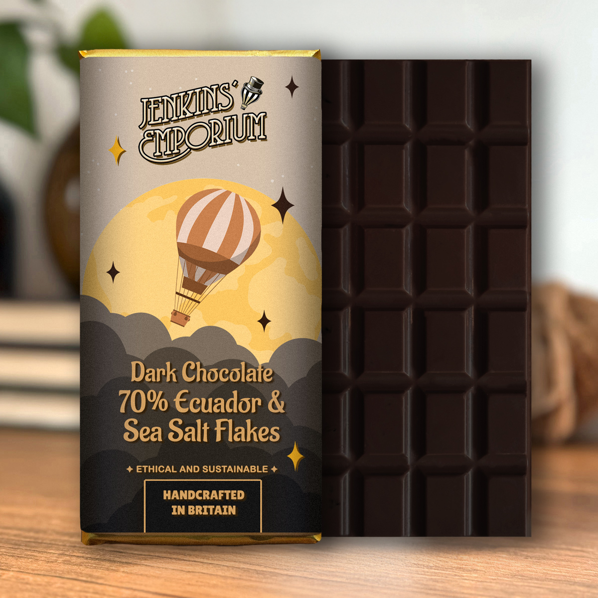 Dark Ecuador 70% Sea Salt Bar