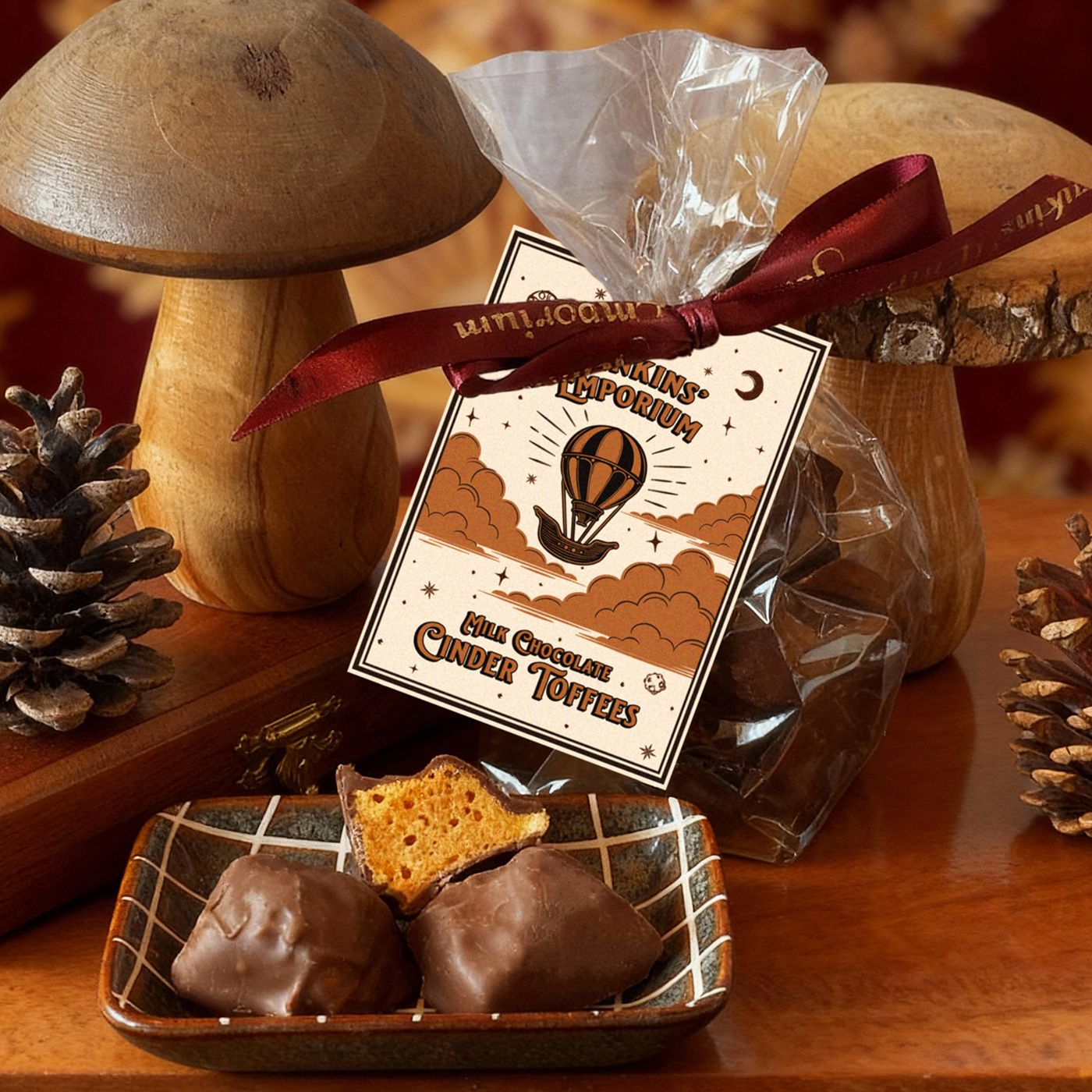 Milk Chocolate Cinder Toffees