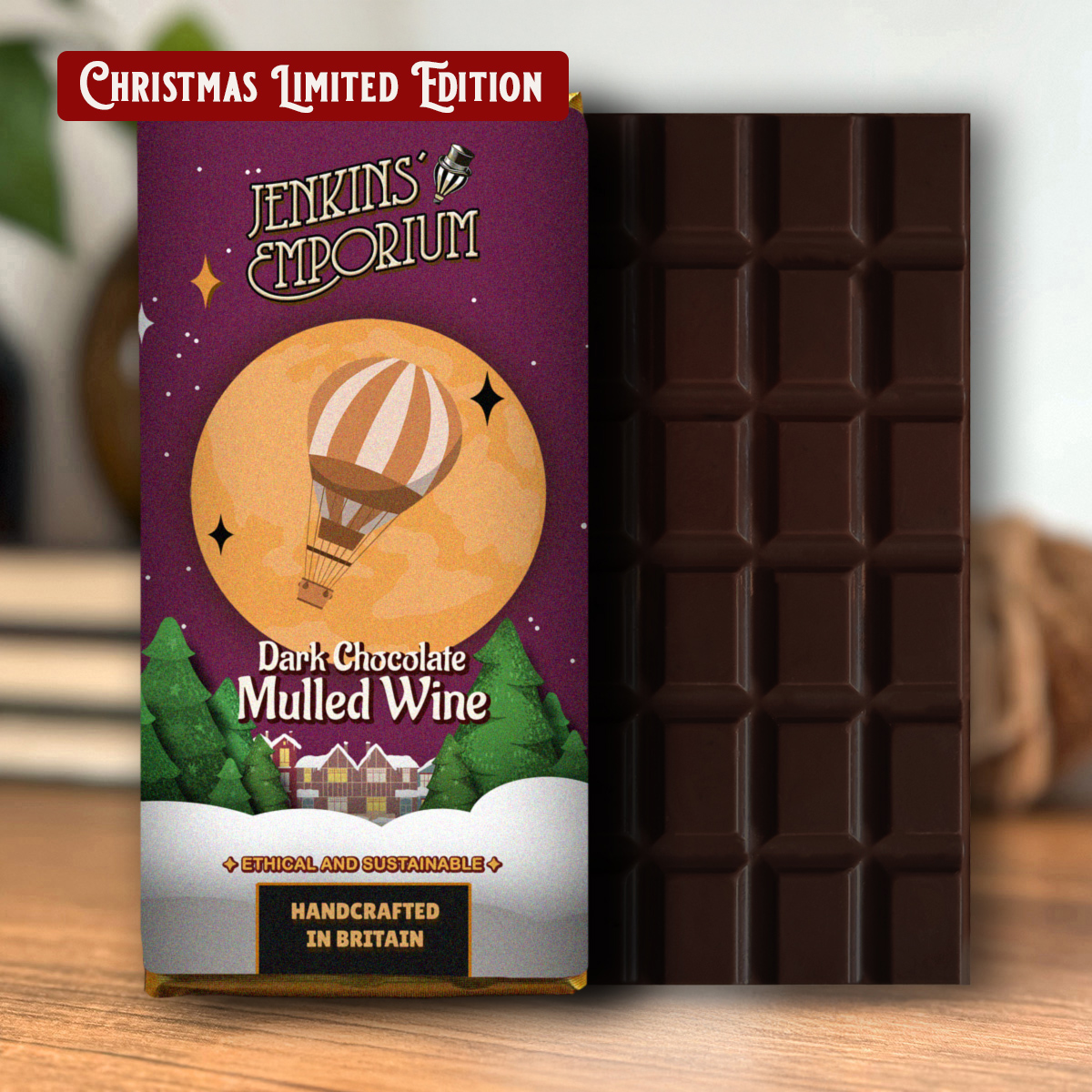 Mulled Wine Dark Chocolate Bar