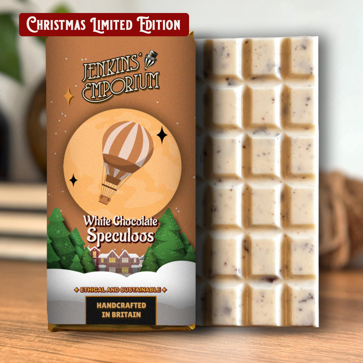 Speculoos White Chocolate Bar